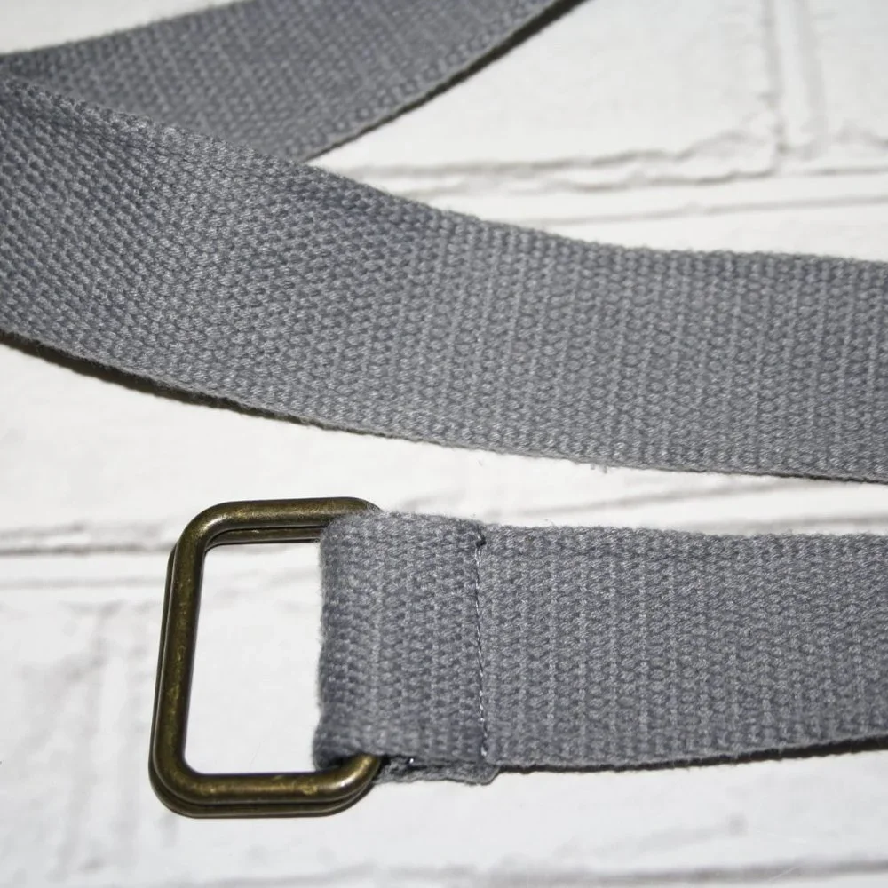 🌫️ GRAY CANVAS BELT · BIG KIDS · UP TO 34